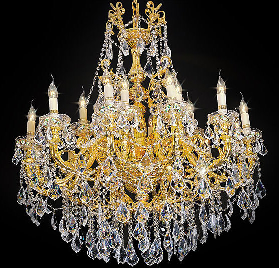  AFD Chandeliers Chandelier Gold Plate, Crystal