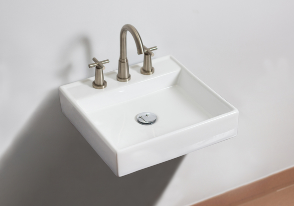 American Imaginations Vessel Bathroom Vanity Sinks White Modern