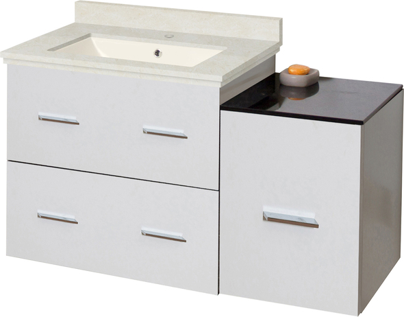 double sink and cabinet American Imaginations Vanity Set Bathroom Vanities White Modern