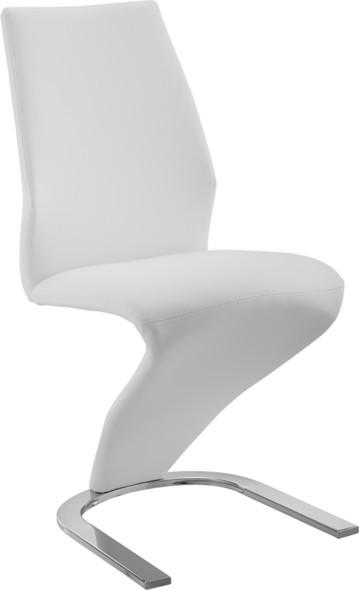 Casabianca Dining Chair Dining Room Chairs White,High polished stainless steel