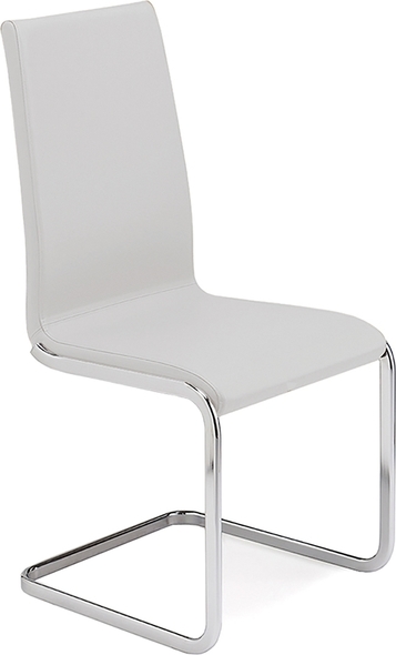 Casabianca Dining Chair Dining Room Chairs White,Chrome Plated