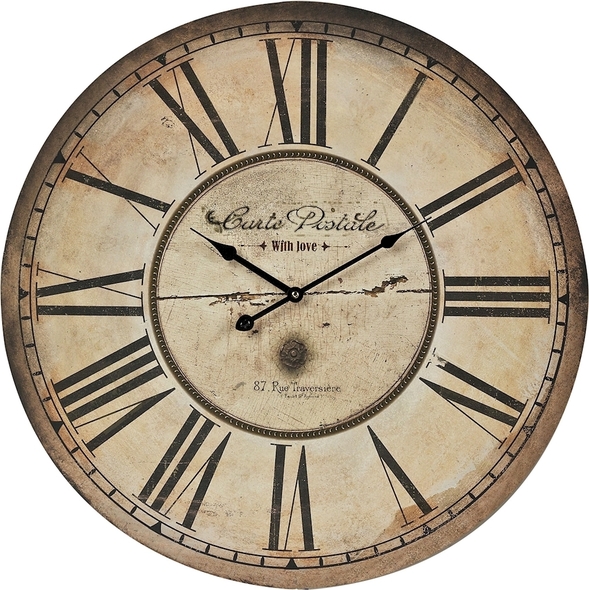 ELK Home Clock Clocks Antique Cream, Black Traditional
