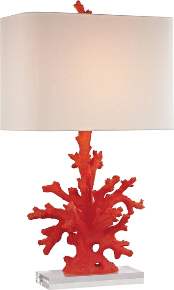 ELK Home Table Lamp Table Lamps Red Coral Transitional
