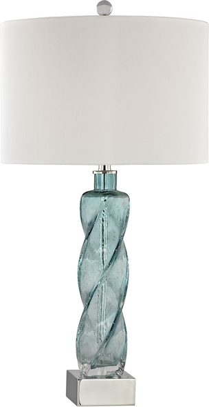 ELK Home Table Lamp Table Lamps Aqua, Polished Nickel Transitional
