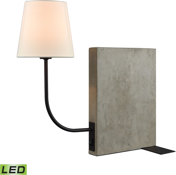 ELK Home Table Lamp Table Lamps Concrete, Oil Rubbed Bronze Transitional