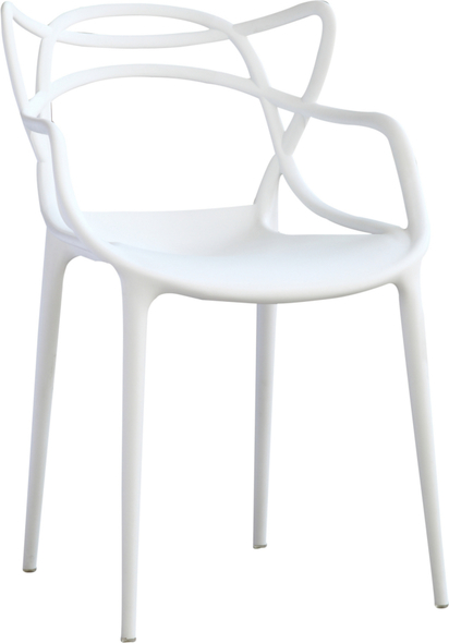  Fine Mod Imports dining chair Dining Room Chairs White Contemporary/Modern