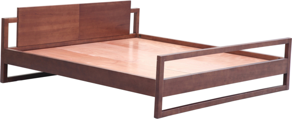 Fine Mod Imports bed Beds Walnut Contemporary/Modern