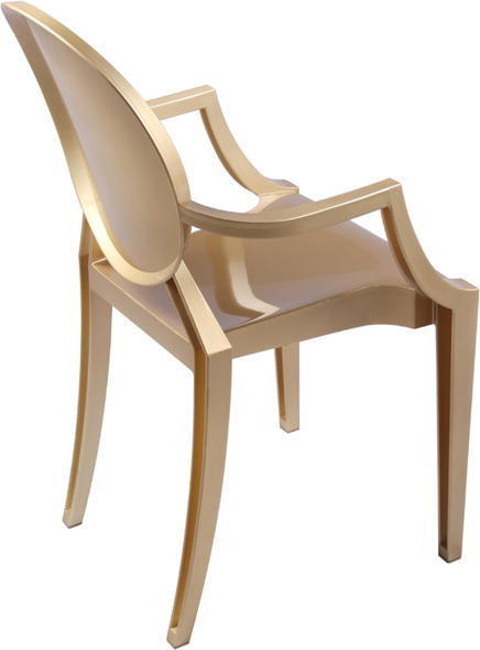 Fine Mod Imports dining chair Dining Room Chairs Gold Contemporary/Modern
