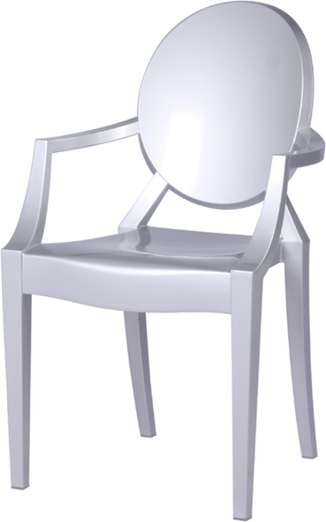 Fine Mod Imports dining chair Dining Room Chairs Silver Contemporary/Modern