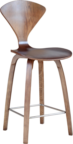 Fine Mod Imports bar stool Bar Chairs and Stools Walnut Contemporary/Modern