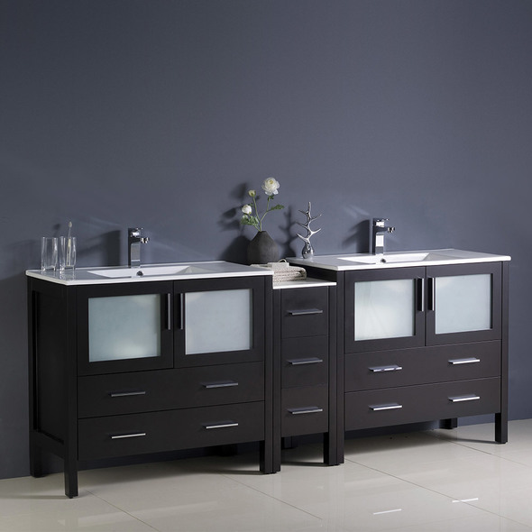 james martin double sink vanity Fresca Bathroom Vanities Espresso Modern