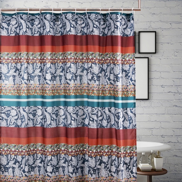 Greenland Home Fashions Bath Shower Curtains Multi