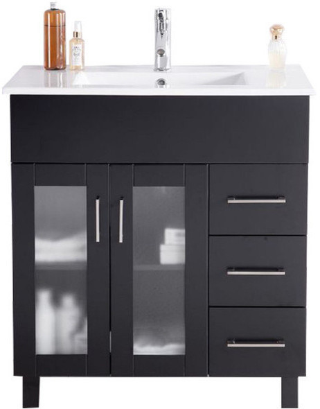 sink vanity 30 Laviva Vanity + Countertop Bathroom Vanities Espresso Contemporary/Modern