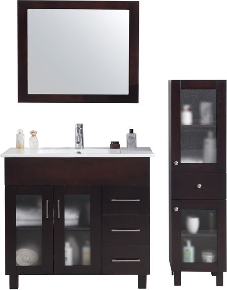 Laviva Vanity + Countertop Bathroom Vanities Brown Contemporary/Modern