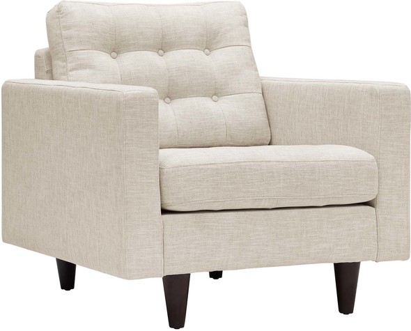 Modway Furniture Sofas and Armchairs Chairs Beige
