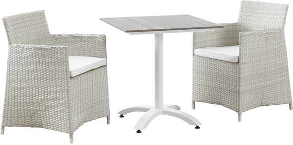  Modway Furniture Bar and Dining Outdoor Dining Sets Gray White