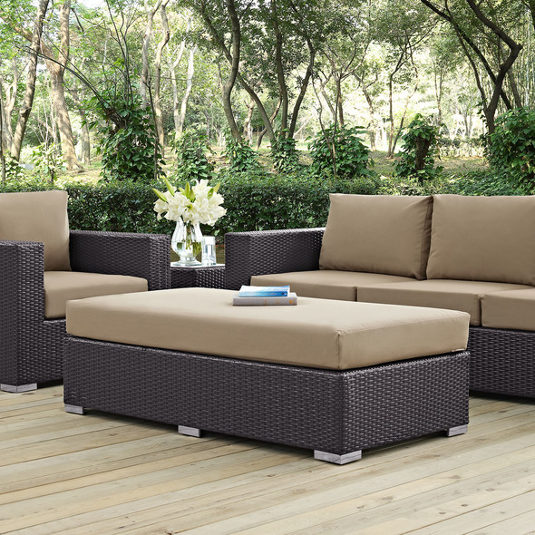 Modway Furniture Sofa Sectionals Ottomans and Benches Espresso Mocha