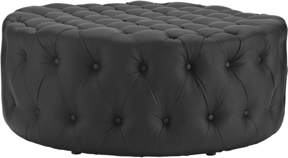  Modway Furniture Sofas and Armchairs Ottomans and Benches Black