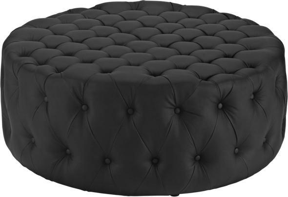  Modway Furniture Sofas and Armchairs Ottomans and Benches Black