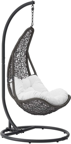 Modway Furniture Daybeds and Lounges Outdoor Chairs and Stools Gray White