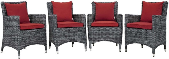  Modway Furniture Bar and Dining Dining Room Sets Canvas Red