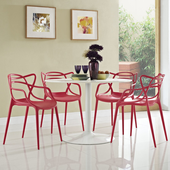  Modway Furniture Dining Chairs Dining Room Sets Red