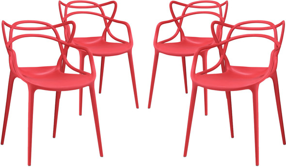  Modway Furniture Dining Chairs Dining Room Sets Red