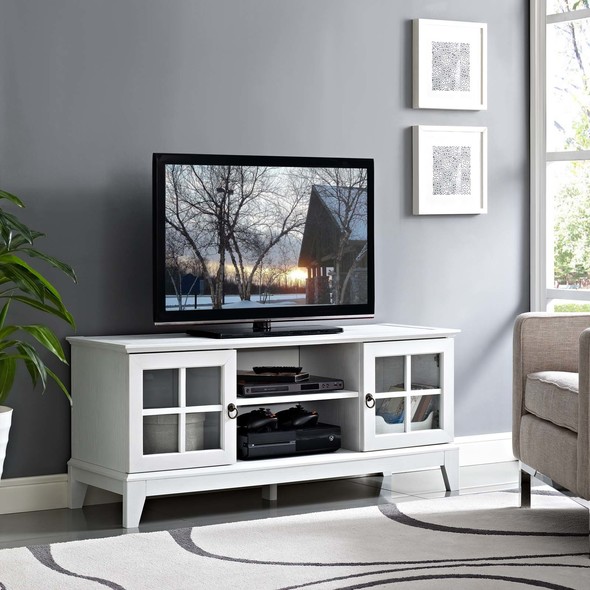 Modway Furniture Decor TV Stands-Entertainment Centers White
