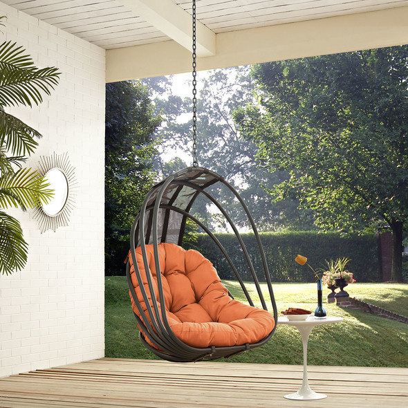Modway Furniture Daybeds and Lounges Outdoor Chairs and Stools Orange