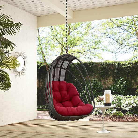 Modway Furniture Daybeds and Lounges Outdoor Chairs and Stools Red
