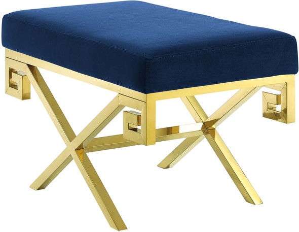 Modway Furniture Benches and Stools Ottomans and Benches Gold Navy