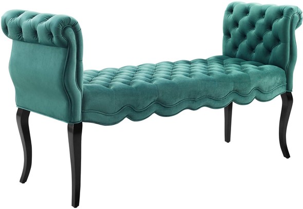  Modway Furniture Benches and Stools Ottomans and Benches Teal
