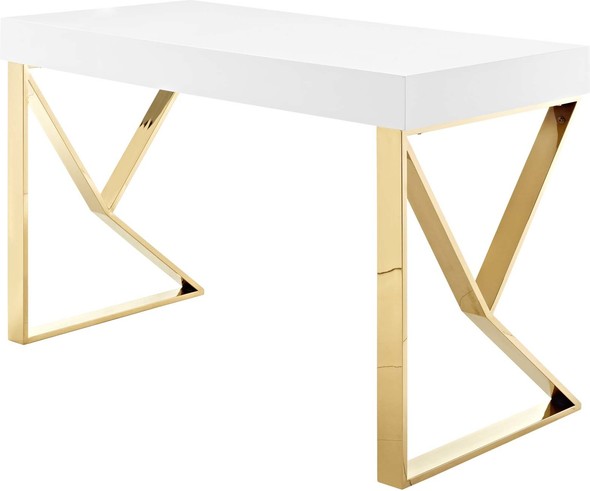 Modway Furniture Computer Desks Desks White Gold