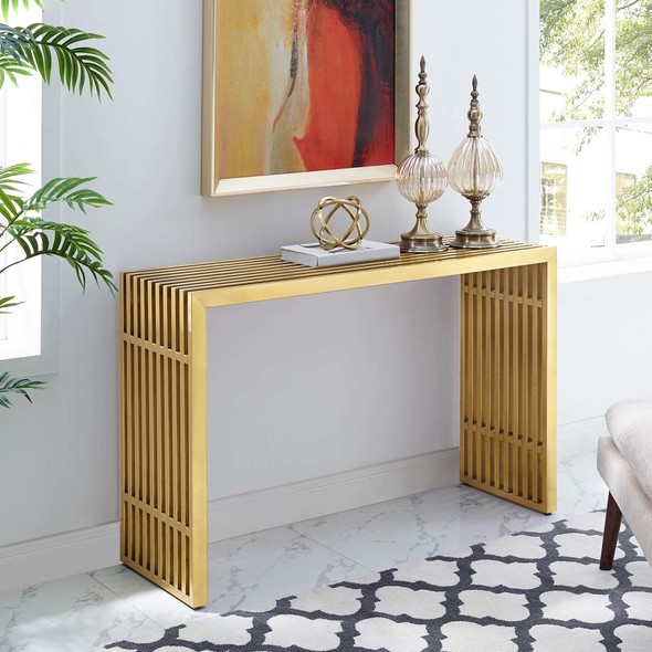 Modway Furniture Decor Accent Tables Gold