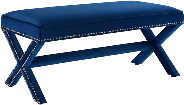 Modway Furniture Benches and Stools Ottomans and Benches Navy