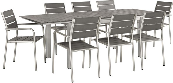 Modway Furniture Dining Sets Dining Room Chairs Silver Gray