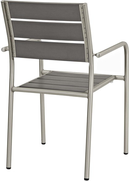 Modway Furniture Bar and Dining Dining Room Chairs Silver Gray