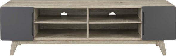 Modway Furniture TV Stands-Entertainment Centers Natural Gray