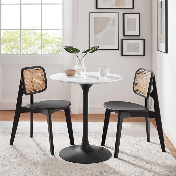 Modway Furniture Bar and Dining Tables Dining Room Tables Black White