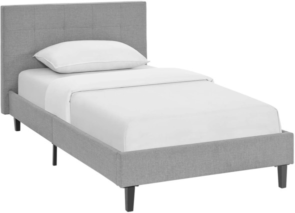 Modway Furniture Beds Beds Light Gray
