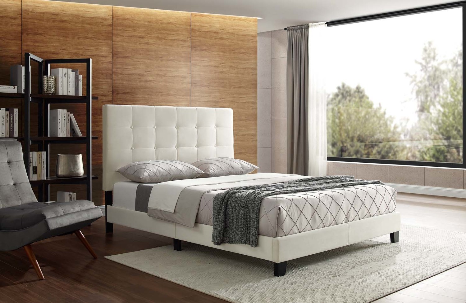 Modway Furniture Beds Beds Ivory