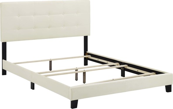 Modway Furniture Beds Beds Ivory
