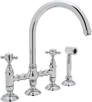 Rohl Kitchen Faucet Kitchen Faucets Polished Chrome Traditional