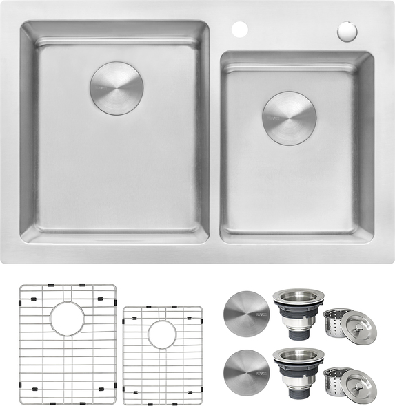 Ruvati Kitchen Sink Double Bowl Sinks Stainless Steel