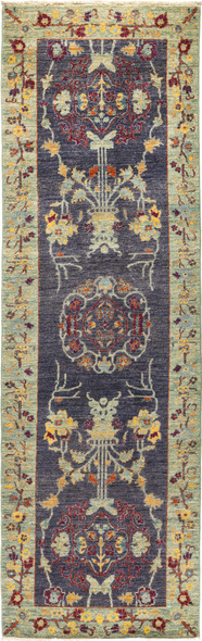  Solo Rugs PAK ECLECTIC Rugs Blue Eclectic; 8x2