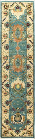 Solo Rugs PAK ECLECTIC Rugs Blue Eclectic; 10x2