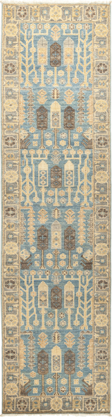 Solo Rugs PAK ECLECTIC Rugs Blue Eclectic; 9x2