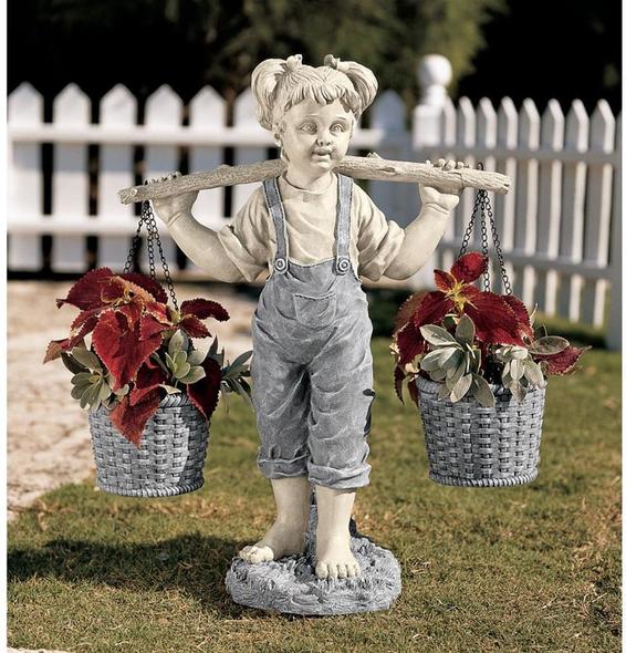 Toscano Garden DÃ©cor > Children Garden Statues Decorative Figurines and Statues