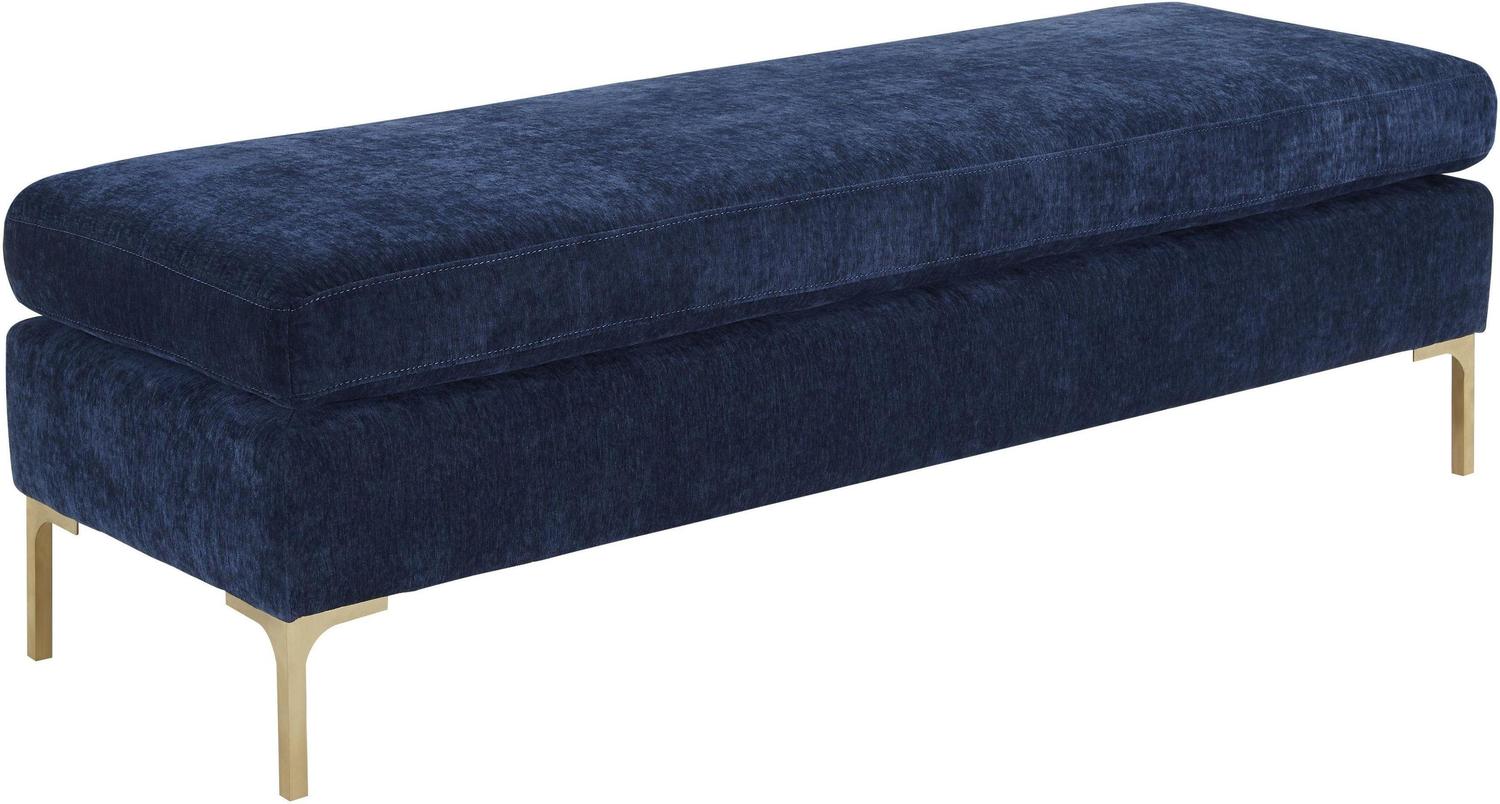 Tov Furniture Benches Ottomans and Benches Navy