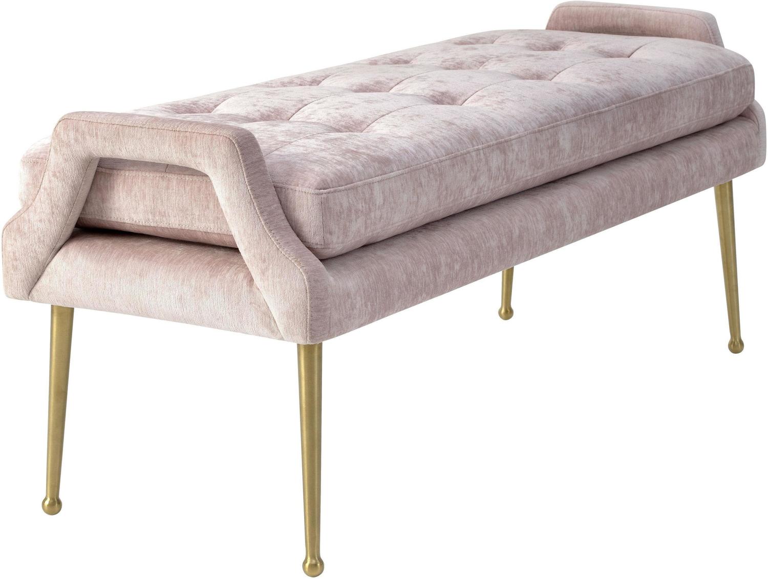 Tov Furniture Benches Ottomans and Benches Pink